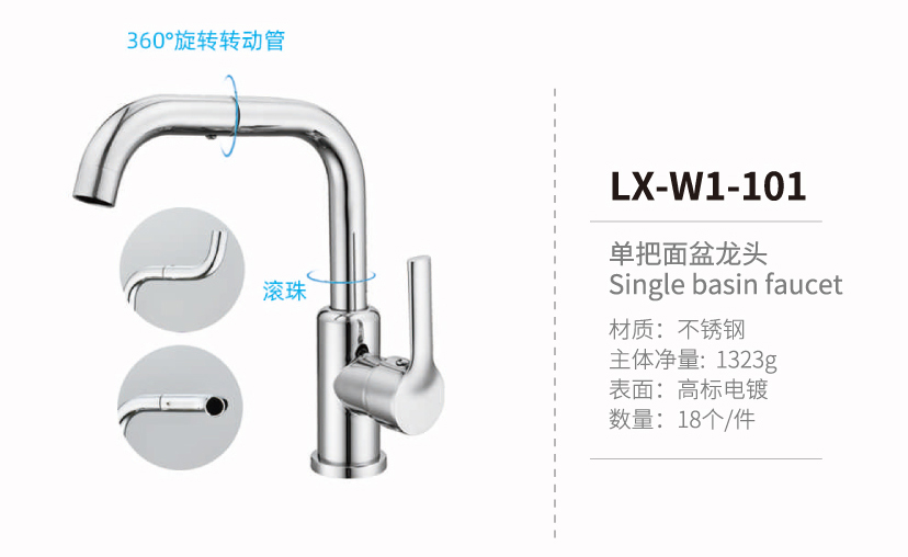 單把面盆龍頭系列